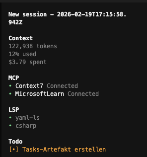 Kontextfenster im Auge behalten